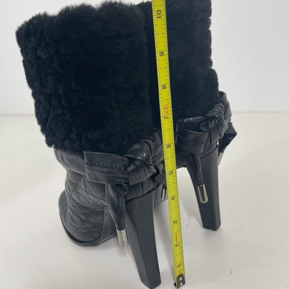 Dior Leather Snow Boots In Black - Picture 7 of 14
